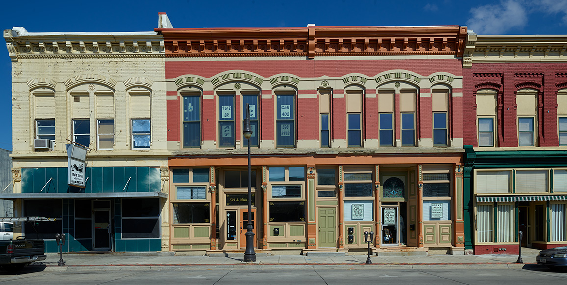 A block in Council Bluffs