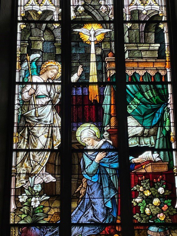 Stained Glass Restoration at Steeple Square