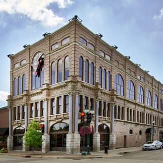 Downtown building, once the home of an International Order of Odd Fellows chapter, in Cedar Falls, Iowa Downtown building, once the home of an International Order of Odd Fellows chapter, in Cedar Falls, Iowa