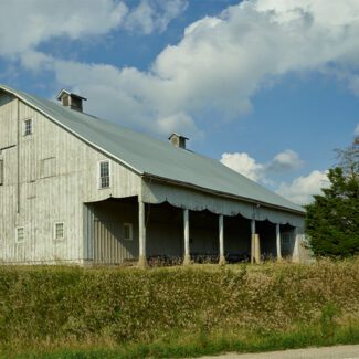 Farm Slide Show_0000_master-pnp-highsm-39700-39798a Barn with a generous overhang in South Amana, one of the Amana Colonies, seven villages in Iowa County, Iowa