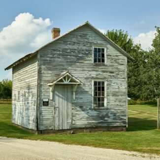 Farm Slide Show_0002_master-pnp-highsm-39700-39799a Small storage building in South Amana, one of the Amana Colonies, seven villages in Iowa County, Iowa