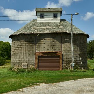 Farm Slide Show_0009_master-pnp-highsm-39200-39297a An old barn or crib with a ventilator cupola in Harrison County, Iowa