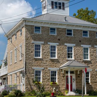 The Black Horse Inn, a bed-and-breakfast inn at the old Sherrill Mount House, a roadhouse built in 1856 in Sherrill, Iowa The Black Horse Inn, a bed-and-breakfast inn at the old Sherrill Mount House, a roadhouse built in 1856 in Sherrill, Iowa