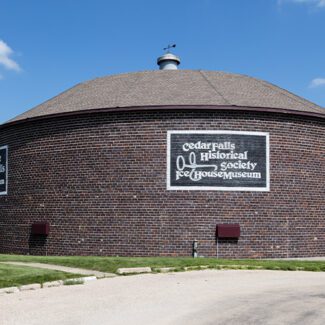 The Cedar Falls Ice House, a historic structure n Cedar Falls, Iowa, was built in 1921 The Cedar Falls Ice House, a historic structure n Cedar Falls, Iowa, was built in 1921