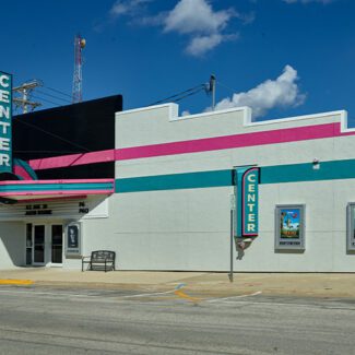 The Center Theatre, a movie theater in Grundy Center, Iowa