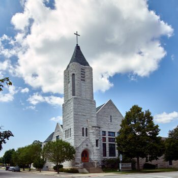 The First United Methodist Church in Cedar Falls, Iowa, dates to 1894 The First United Methodist Church in Cedar Falls, Iowa, dates to 1894